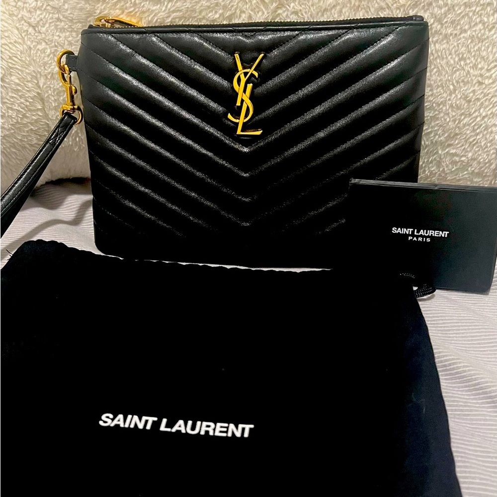 Saint Laurent
YSL Monogram Small Pouch in Smooth Leather
